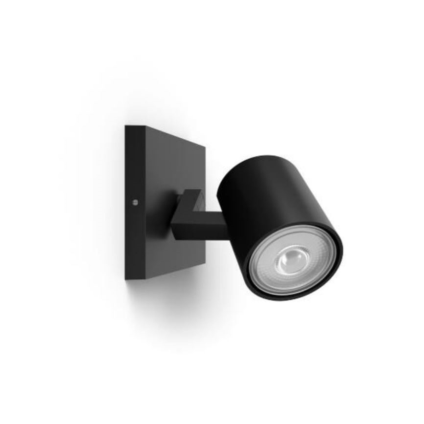 Philips - LED RGBW ściemnialna oprawa punktowa RUNNER 1xGU10/6,5W/230V 2700-6500K czarna