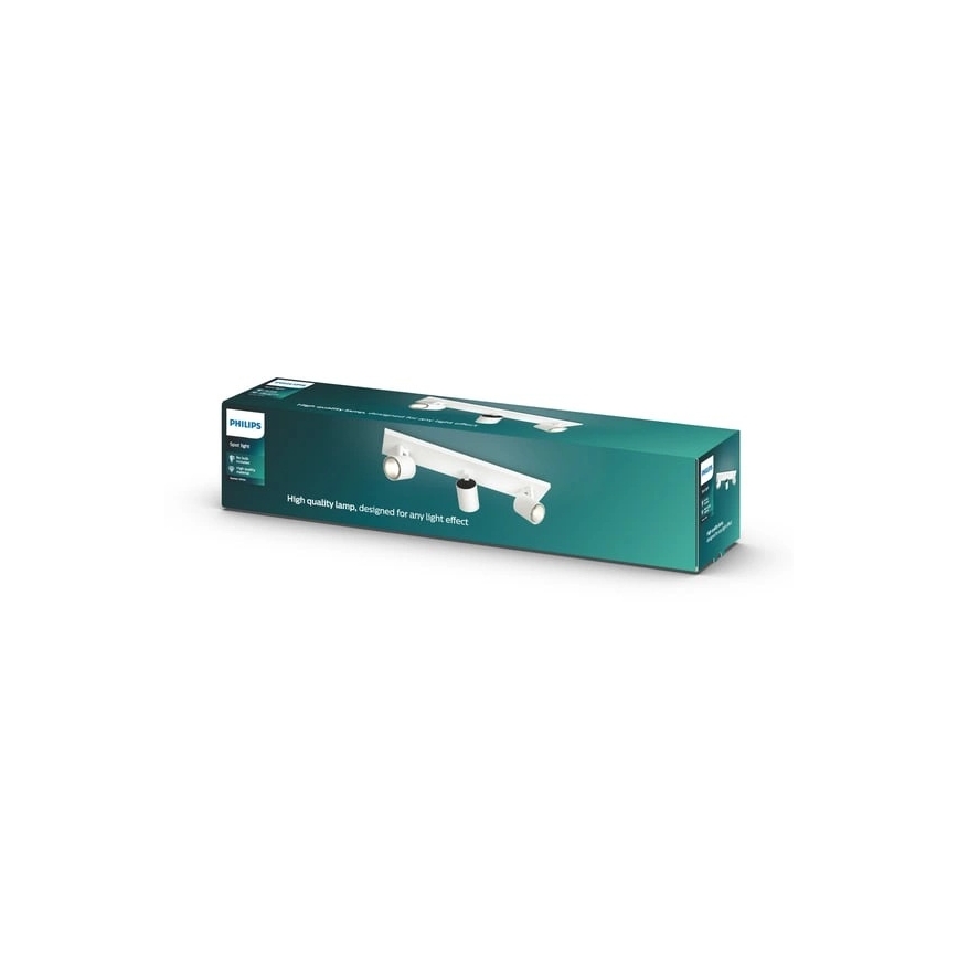 Philips - LED RGBW ściemnialna oprawa punktowa RUNNER 3xGU10/6,5W/230V 2700-6500K biała