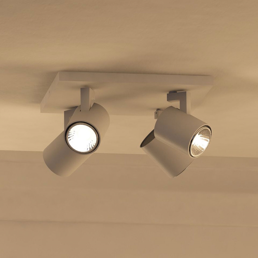 Philips - LED RGBW ściemnialna oprawa punktowa RUNNER 4xGU10/6,5W/230V 2700-6500K biała
