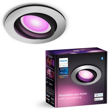 Philips - LED RGBW Ściemnialna oprawa wpuszczana Hue CENTURA 1xGU10/4,2W/230V 2000-6500K