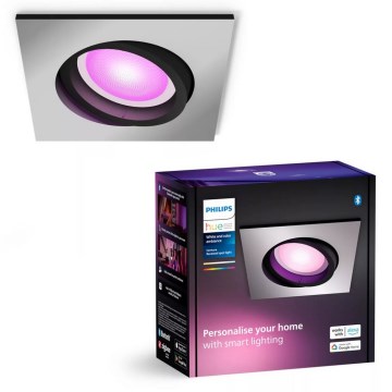 Philips - LED RGBW Ściemnialna oprawa wpuszczana Hue CENTURA 1xGU10/4,2W/230V 2000-6500K