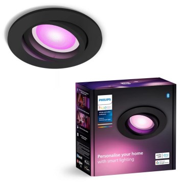 Philips - LED RGBW Ściemnialna oprawa wpuszczana Hue CENTURA 1xGU10/4,2W/230V 2000-6500K