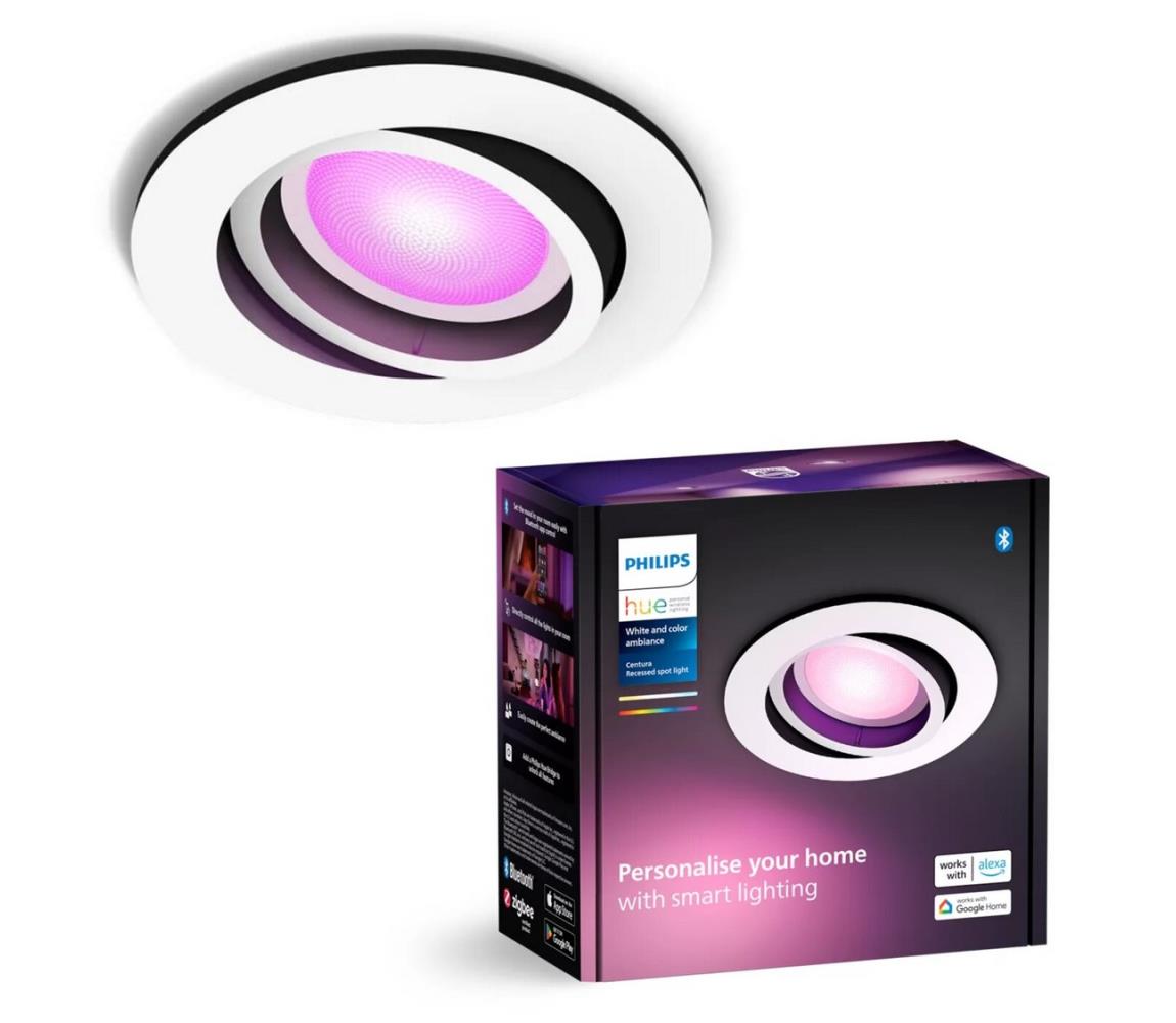 Philips - LED RGBW Ściemnialna oprawa wpuszczana Hue CENTURA 1xGU10/4,2W/230V