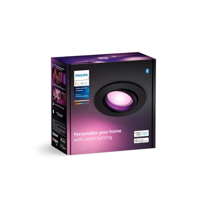 Philips - LED RGBW Ściemnialna oprawa wpuszczana Hue CENTURA 1xGU10/4,2W/230V 2000-6500K