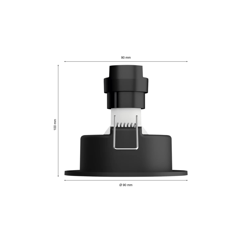 Philips - LED RGBW Ściemnialna oprawa wpuszczana Hue CENTURA 1xGU10/4,2W/230V 2000-6500K
