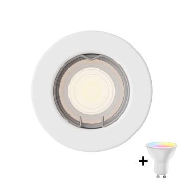 Philips - LED RGBW ściemnialna oprawa wpuszczana PERIDOT 1xGU10/6,5W/230V 2700-6500K biała