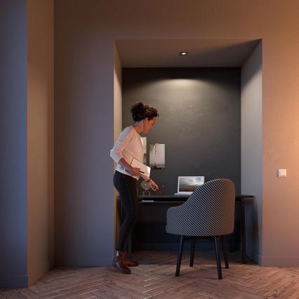 Philips - LED RGBW ściemnialna wpuszczana oprawa sufitowa DONEGAL 1xGU10/4,8W/230V + zdalne sterowanie