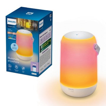 Philips - LED RGBW Ściemnialna przenośna dotykowa lampa stołowa SMART LED/13,5W/3,6V 2200-6500K Wi-Fi 1800 mAh
