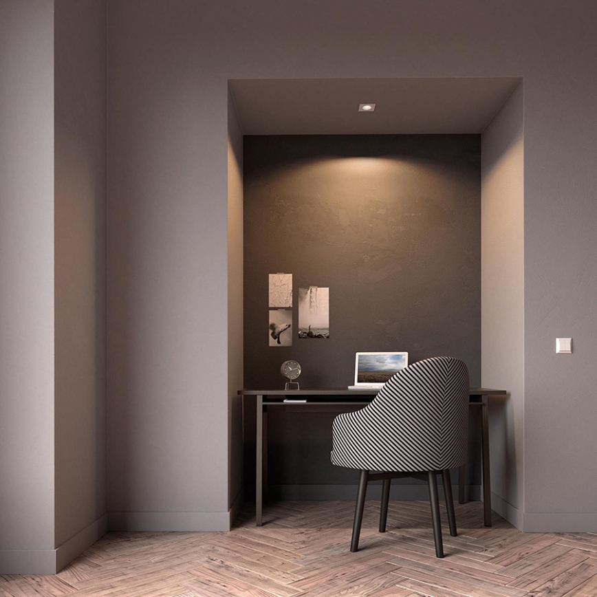 Philips - LED RGBW ściemnialna oprawa sufitowa wpuszczana DONEGAL 1xGU10/4,8W/230V + pilot zdalnego sterowania