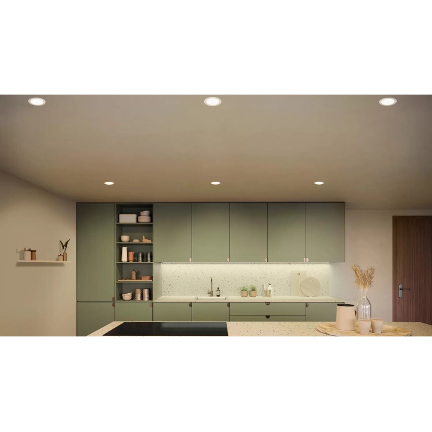Philips - LED RGBW Ściemnialna łazienkowa oprawa wpuszczana Hue SLIM LED/12W/230V IP44 2200-6500K