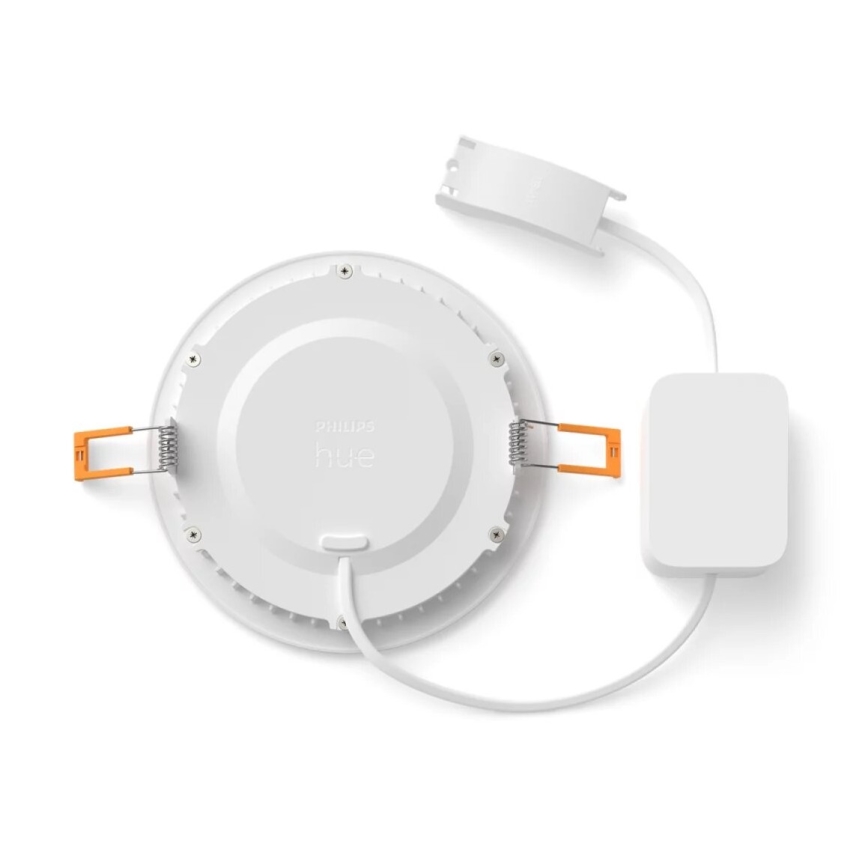 Philips - LED RGBW Ściemnialna łazienkowa oprawa wpuszczana Hue SLIM LED/12W/230V IP44 2200-6500K