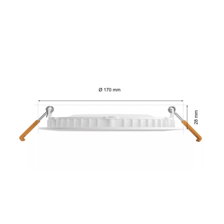 Philips - LED RGBW Ściemnialna łazienkowa oprawa wpuszczana Hue SLIM LED/12W/230V IP44 2200-6500K