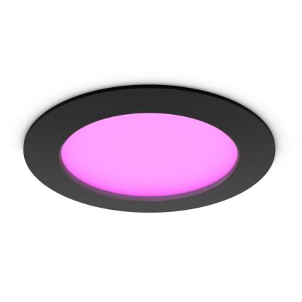 Philips - LED RGBW Ściemnialna łazienkowa oprawa wpuszczana Hue SLIM LED/12W/230V IP44 2200-6500K