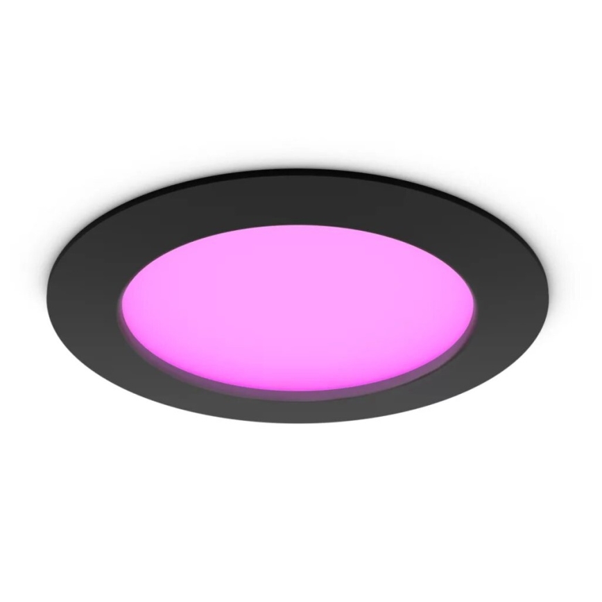 Philips - LED RGBW Ściemnialna łazienkowa oprawa wpuszczana Hue SLIM LED/12W/230V IP44 2200-6500K