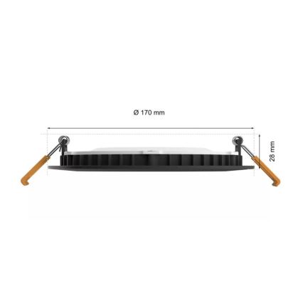 Philips - LED RGBW Ściemnialna łazienkowa oprawa wpuszczana Hue SLIM LED/12W/230V IP44 2200-6500K