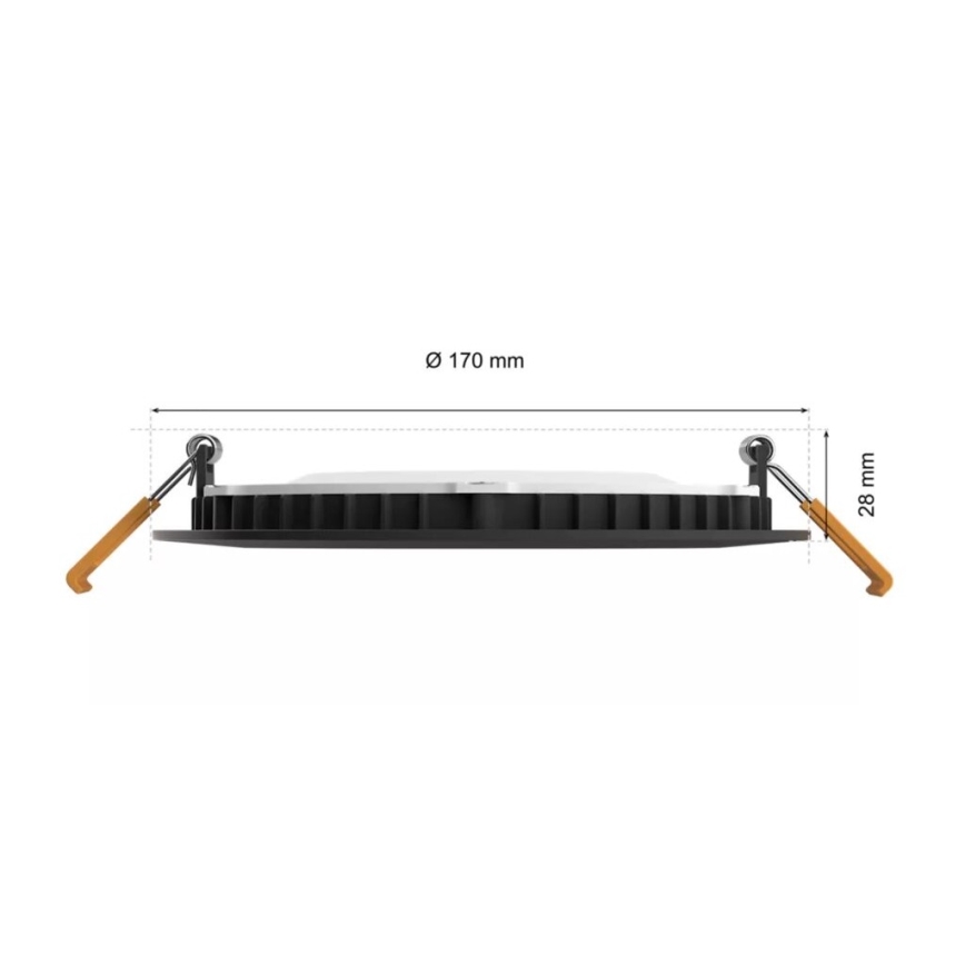 Philips - LED RGBW Ściemnialna łazienkowa oprawa wpuszczana Hue SLIM LED/12W/230V IP44 2200-6500K