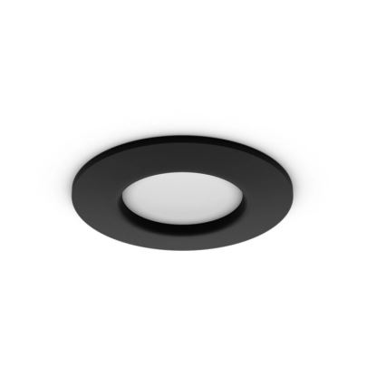 Philips - LED RGBW Ściemnialna łazienkowa oprawa wpuszczana Hue SLIM LED/8,3W/230V 2000-6500K IP44 czarna