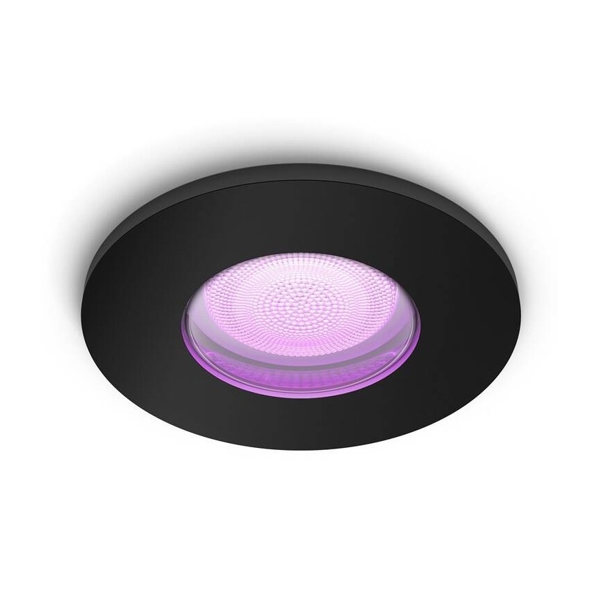 Philips - LED RGBW Ściemnialne wpuszczane oświetlenie łazienkowe Hue XAMENTO GU10/5,7W/230V IP44 2200-6500K