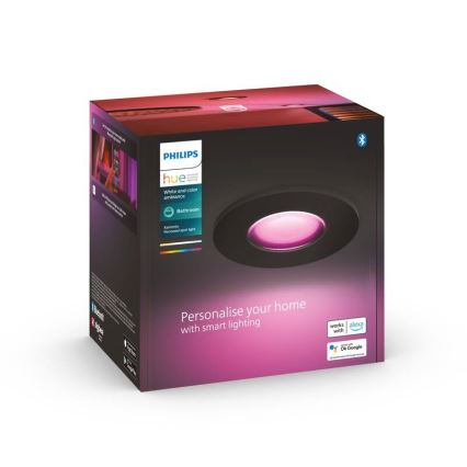 Philips - LED RGBW Ściemnialne wpuszczane oświetlenie łazienkowe Hue XAMENTO GU10/5,7W/230V IP44 2200-6500K