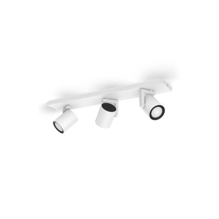 Philips - LED RGBW Ściemnialne oświetlenie punktowe Hue ARGENTA 3xGU10/4,2W/230V 2000-6500K