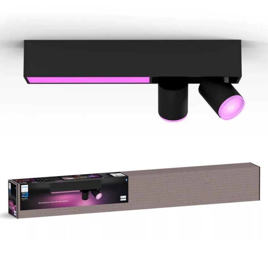 Philips - LED RGBW Ściemnialne oświetlenie punktowe Hue CENTRIS 2xGU10/4,2W/230V + LED/11W 2000-6500K