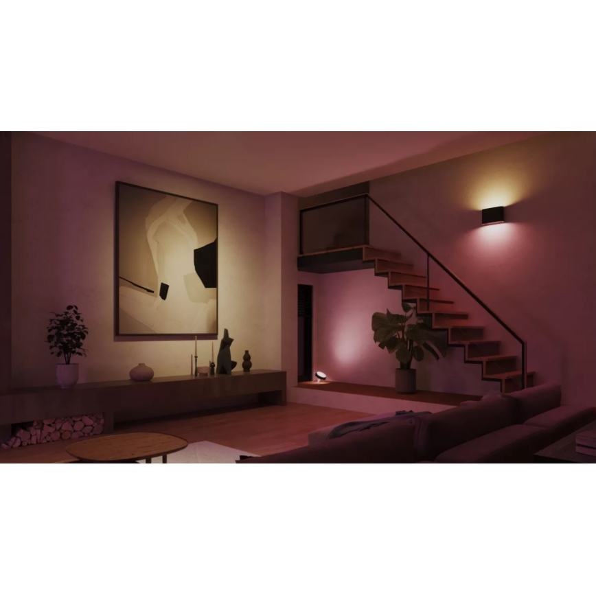 Philips - LED RGBW Ściemnialny kinkiet zewnętrzny Hue DYMERA 2xLED/10,2W/230V 2000-6500K IP44