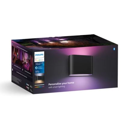 Philips - LED RGBW Ściemnialny kinkiet zewnętrzny Hue DYMERA 2xLED/10,2W/230V 2000-6500K IP44