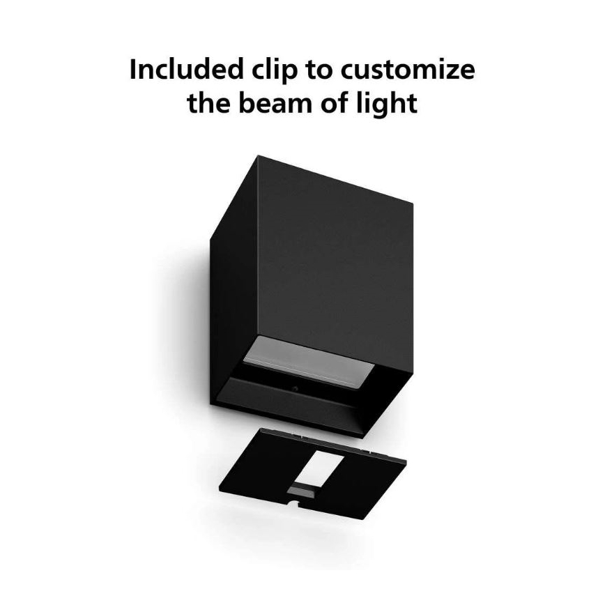 Philips - LED RGBW Ściemnialny kinkiet zewnętrzny Hue RESONATE LED/8W/230V 2000–6500K IP44