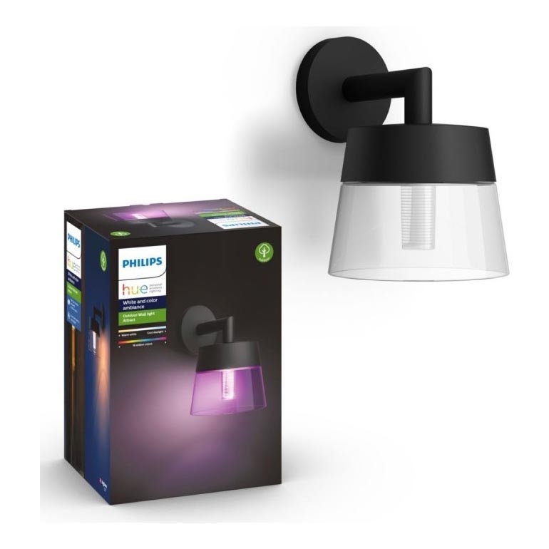 Philips - LED RGBW Ściemnialny kinkiet zewnętrzny Hue ATTRACT LED/8W/230V 2000-6500K IP44