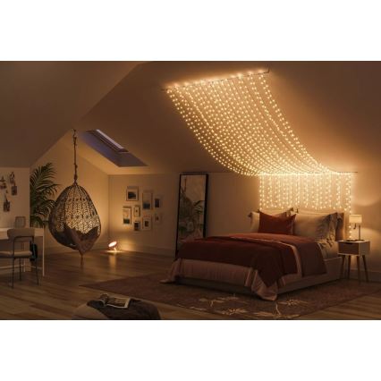 Philips - LED RGBW Ściemnialny łańcuch zewnętrzny HUE WHITE AND COLOR AMBIANCE 250xLED 24,4 m 2000-6500K IP54