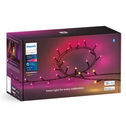 Philips - LED RGBW Ściemnialny łańcuch zewnętrzny HUE WHITE AND COLOR AMBIANCE 250xLED 24,4 m 2000-6500K IP54