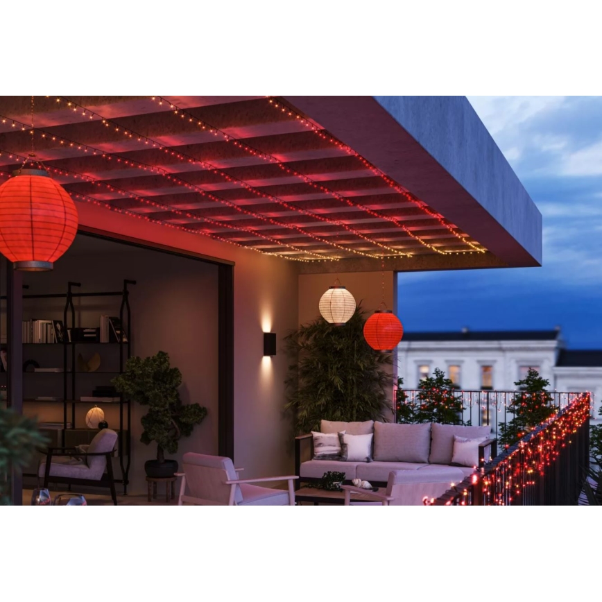 Philips - LED RGBW Ściemnialny łańcuch zewnętrzny HUE WHITE AND COLOR AMBIANCE 500xLED 44,4 m 2000-6500K IP54