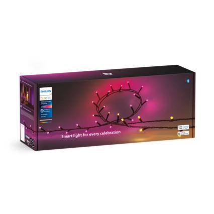 Philips - LED RGBW Ściemnialny łańcuch zewnętrzny HUE WHITE AND COLOR AMBIANCE 500xLED 44,4 m 2000-6500K IP54