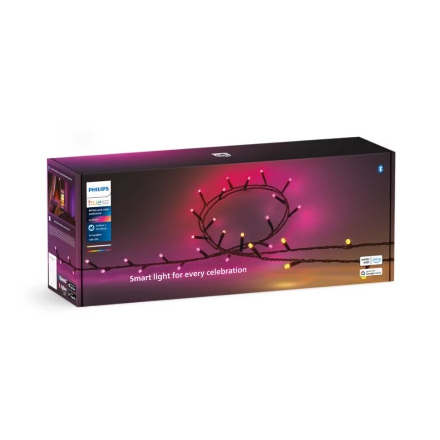 Philips - LED RGBW Ściemnialny łańcuch zewnętrzny HUE WHITE AND COLOR AMBIANCE 500xLED 44,4 m 2000-6500K IP54