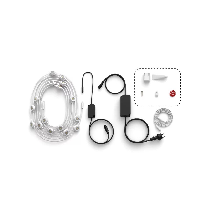 Philips - LED RGBW ściemnialny zewnętrzny łańcuch świetlny Hue FESTAVIA 32xLED 18m 1000-20000K IP65