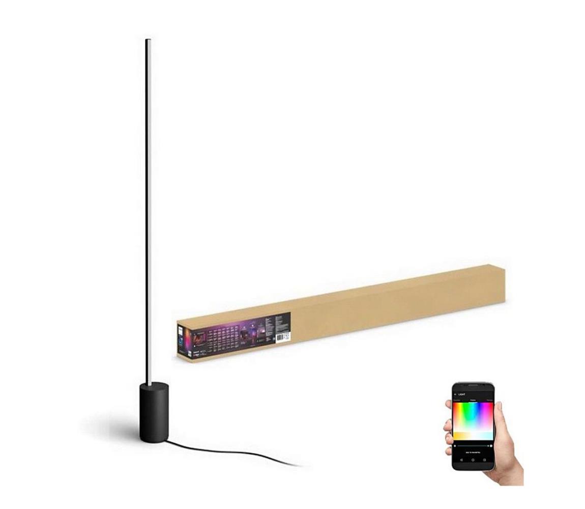 Philips - LED RGBW Ściemniana lampa podłogowa Hue SIGNE LED/29W/230V 2000-6500K czarna