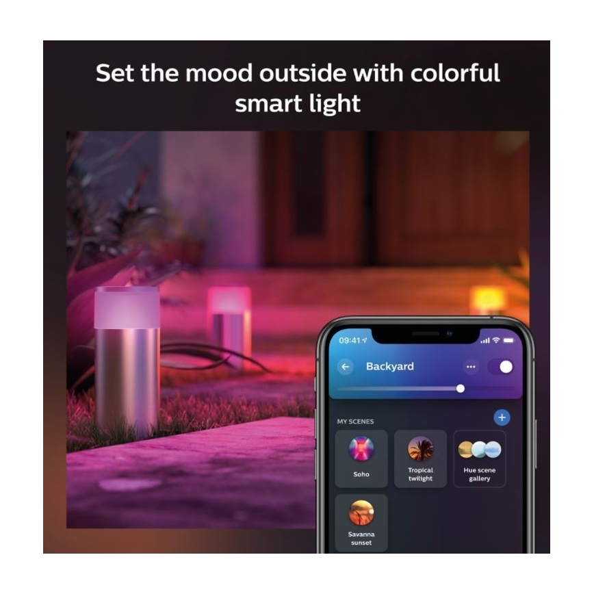 Philips - LED RGBW Ściemniana lampa zewnętrzna Hue CALLA LED/8W/230V IP44