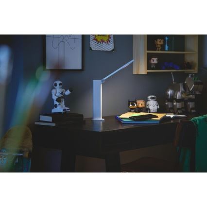 Philips - LED Ściemnialna dotykowa lampa stołowa AMBER LED/5W/5V 1800 mAh biały