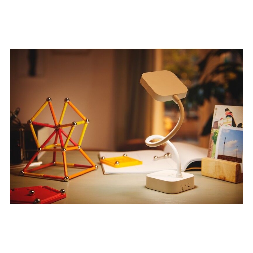 Philips - LED Ściemnialna dotykowa lampa stołowa ROCK LED/5W/5V 1800 mAh