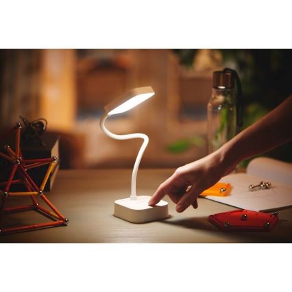 Philips - LED Ściemnialna dotykowa lampa stołowa ROCK LED/5W/5V 1800 mAh