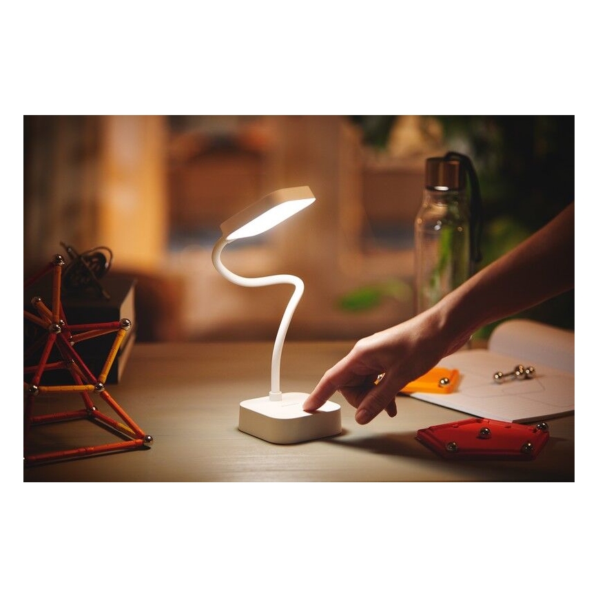 Philips - LED Ściemnialna dotykowa lampa stołowa ROCK LED/5W/5V 1800 mAh