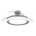 Philips - LED ściemnialna lampa sufitowa z wentylatorem BLISS LED/35W/230V czarna + pilot zdalnego sterowania