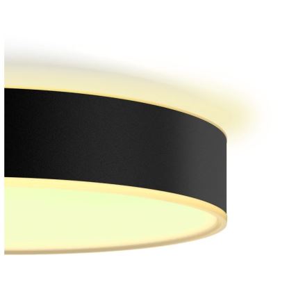 Philips - Ściemnialna lampa sufitowa Hue LED/19,2W/230V 2200-6500K śr. 381 mm czarna + pilot zdalnego sterowania