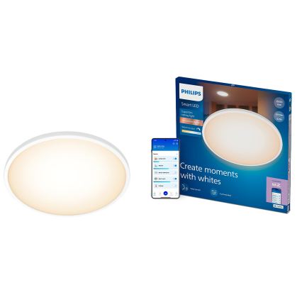 Philips - Ściemnialna oprawa sufitowa SUPERSLIM LED/32W/230V 2700-6500K Wi-Fi