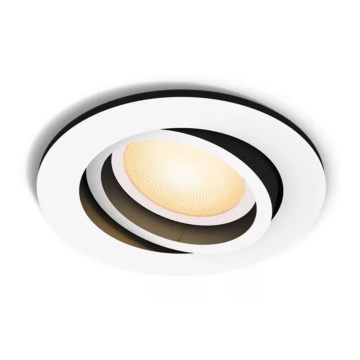 Philips - LED Ściemnialna oprawa wpuszczana Hue MILLISKIN 1xGU10/4,2W/230V 2200-6500K biała
