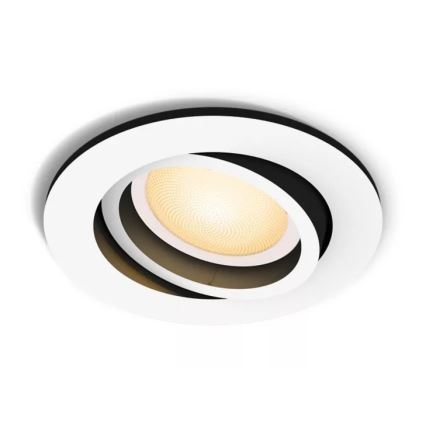 Philips - LED Ściemnialna oprawa wpuszczana Hue MILLISKIN 1xGU10/4,2W/230V 2200-6500K biała