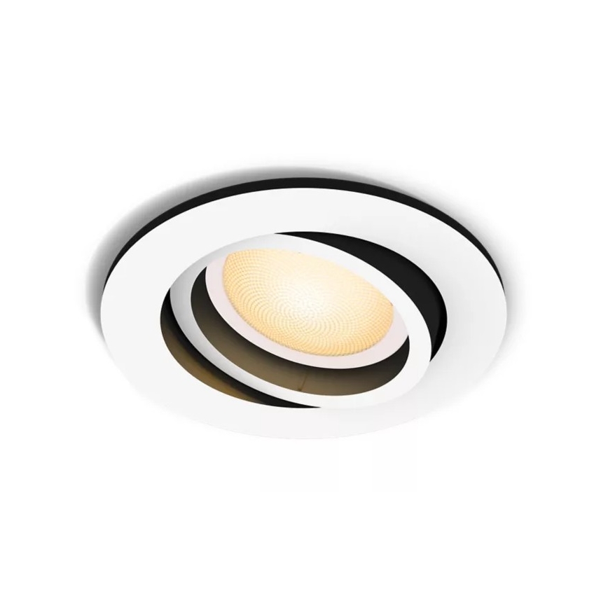 Philips - LED Ściemnialna oprawa wpuszczana Hue MILLISKIN 1xGU10/4,2W/230V 2200-6500K biała