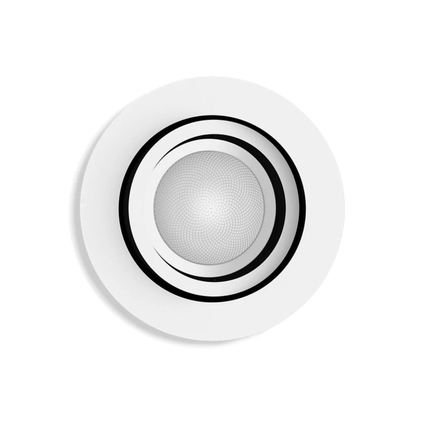 Philips - LED Ściemnialna oprawa wpuszczana Hue MILLISKIN 1xGU10/4,2W/230V 2200-6500K biała