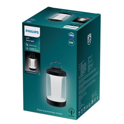 Philips - LED Ściemnialna przenośna lampa CICERO LED/6W/5V 4000 mAh IP54