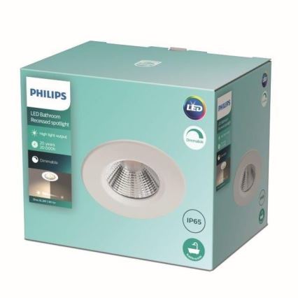 Philips - LED Ściemnialne oświetlenie łazienkowe LED/5,5W/230V 2700K IP65